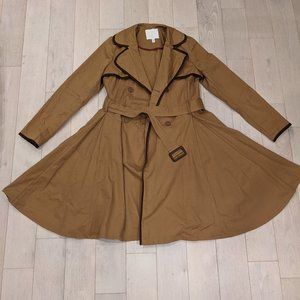 Anthropologie Trench Coat Size 14
